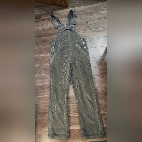 Reitmans Corduroy Overalls, Soft Olive Tone - Picture 1 of 13